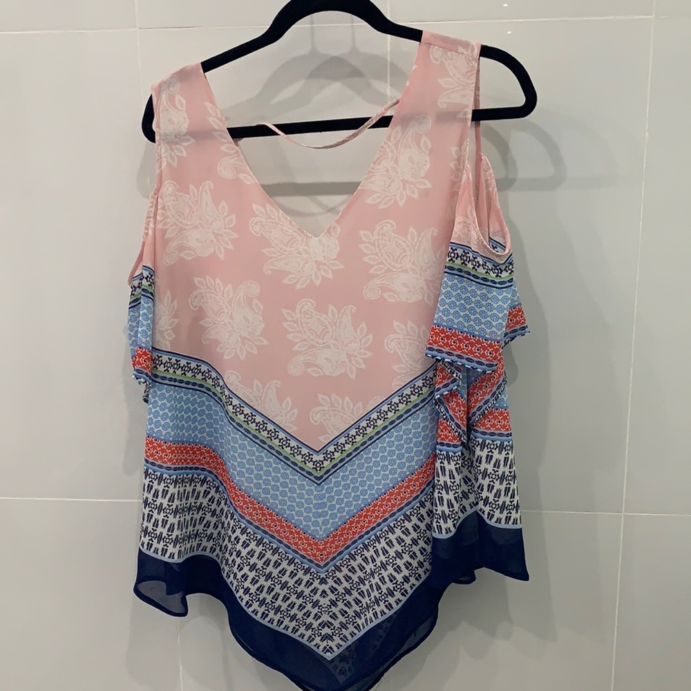 Pink and Blue Top